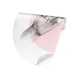 Runde Tapete - Laura Graves - Hände Freundschaft Kreis In Rosa 15 Runde Tapete - Laura Graves - Hände Freundschaft Kreis In Rosa -Heimdekoration wallart runde tapete laura graves hande freundschaft kreis in rosa 5