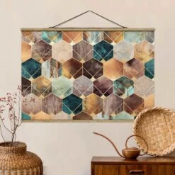 Stoffbild - E. Fredriksson - Geometrie Goldenes Art Deco In Gold 10 Stoffbild - E. Fredriksson - Geometrie Goldenes Art Deco In Gold -Heimdekoration wallart stoffbild e fredriksson geometrie goldenes art deco in gold 1