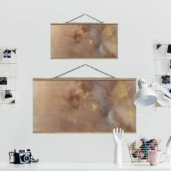 Stoffbild Mit Posterleisten - Himmelsträumerei I In Creme-Beige 15 Stoffbild Mit Posterleisten - Himmelsträumerei I In Creme-Beige -Heimdekoration wallart stoffbild mit posterleisten himmelstraumerei i in creme beige 6