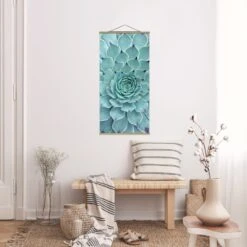 Stoffbild Mit Posterleisten - Kaktus Agave In Türkis 11 Stoffbild Mit Posterleisten - Kaktus Agave In Türkis -Heimdekoration wallart stoffbild mit posterleisten kaktus agave in turkis 2