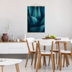 Stoffbild Mit Posterleisten - Sukkulente Petrol I In Petrol 11 Stoffbild Mit Posterleisten - Sukkulente Petrol I In Petrol -Heimdekoration wallart stoffbild mit posterleisten sukkulente petrol i in petrol 2