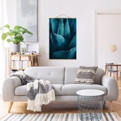 Stoffbild Mit Posterleisten - Sukkulente Petrol I In Petrol 12 Stoffbild Mit Posterleisten - Sukkulente Petrol I In Petrol -Heimdekoration wallart stoffbild mit posterleisten sukkulente petrol i in petrol 3