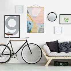 Stoffbild Mit Posterleisten - Verschwommener Tagesanbruch I In Rosa 12 Stoffbild Mit Posterleisten - Verschwommener Tagesanbruch I In Rosa -Heimdekoration wallart stoffbild mit posterleisten verschwommener tagesanbruch i in rosa 3