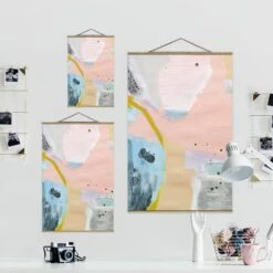 Stoffbild Mit Posterleisten - Verschwommener Tagesanbruch I In Rosa 15 Stoffbild Mit Posterleisten - Verschwommener Tagesanbruch I In Rosa -Heimdekoration wallart stoffbild mit posterleisten verschwommener tagesanbruch i in rosa 6