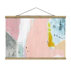 Stoffbild - Verschwommener Tagesanbruch II In Rosa 13 Stoffbild - Verschwommener Tagesanbruch II In Rosa -Heimdekoration wallart stoffbild verschwommener tagesanbruch ii in rosa 4