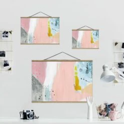 Stoffbild - Verschwommener Tagesanbruch II In Rosa 15 Stoffbild - Verschwommener Tagesanbruch II In Rosa -Heimdekoration wallart stoffbild verschwommener tagesanbruch ii in rosa 6