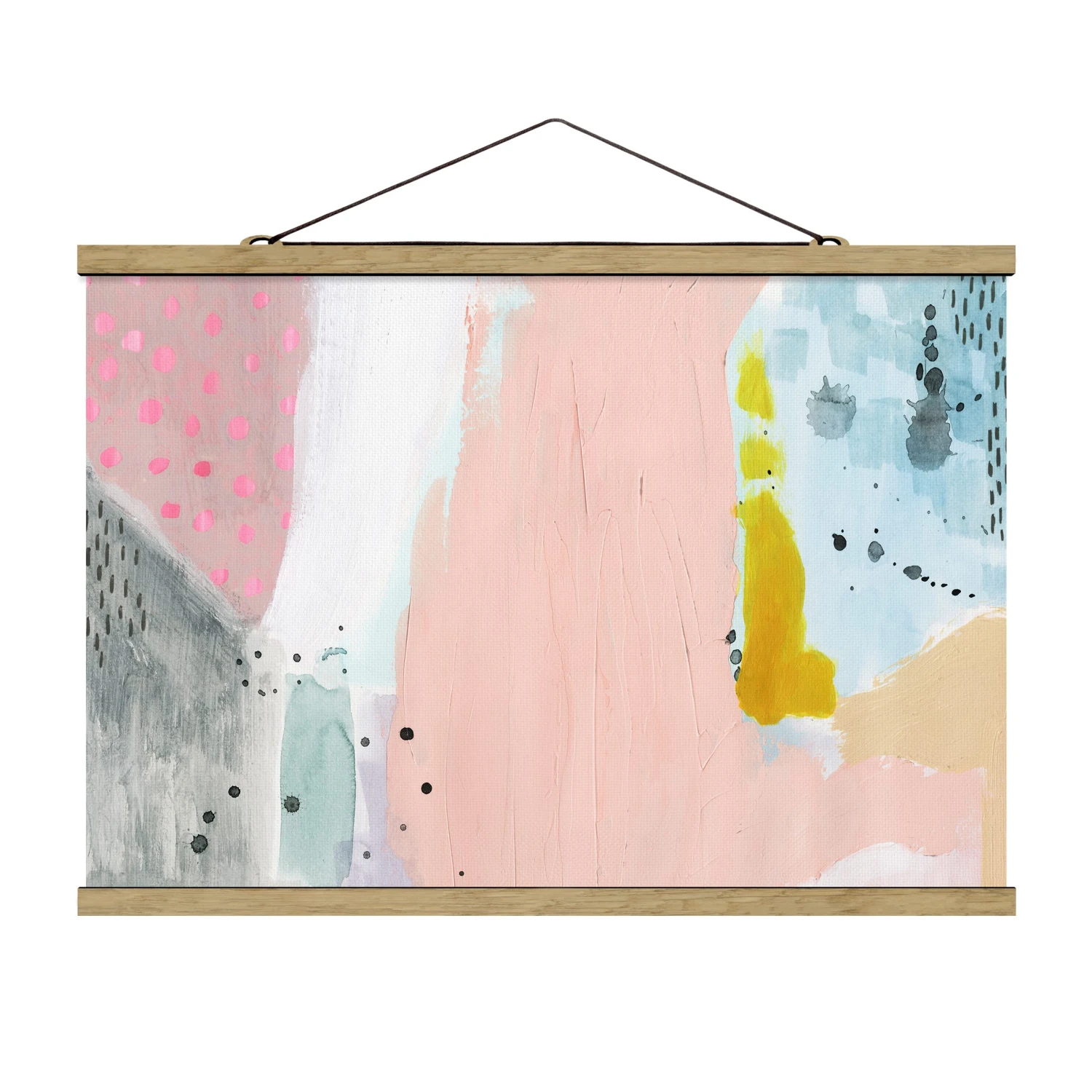 Stoffbild - Verschwommener Tagesanbruch II In Rosa 3 Stoffbild - Verschwommener Tagesanbruch II In Rosa