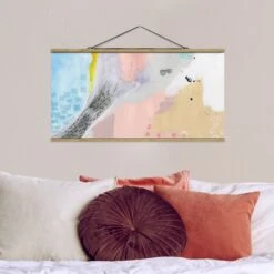 Stoffbild - Verschwommener Tagesanbruch IV In Rosa 10 Stoffbild - Verschwommener Tagesanbruch IV In Rosa -Heimdekoration wallart stoffbild verschwommener tagesanbruch iv in rosa 1