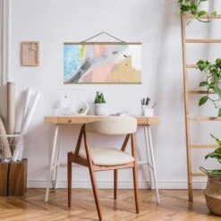 Stoffbild - Verschwommener Tagesanbruch IV In Rosa 11 Stoffbild - Verschwommener Tagesanbruch IV In Rosa -Heimdekoration wallart stoffbild verschwommener tagesanbruch iv in rosa 2