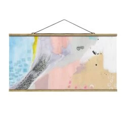 Stoffbild - Verschwommener Tagesanbruch IV In Rosa 13 Stoffbild - Verschwommener Tagesanbruch IV In Rosa -Heimdekoration wallart stoffbild verschwommener tagesanbruch iv in rosa 4