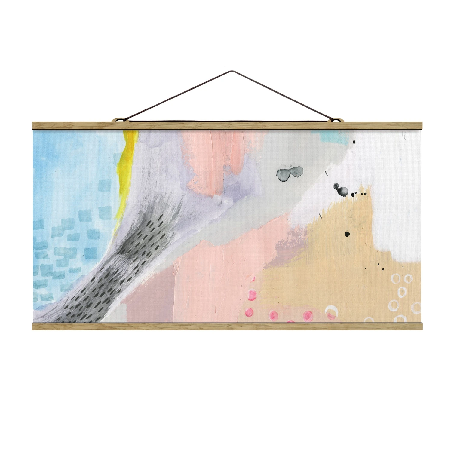 Stoffbild - Verschwommener Tagesanbruch IV In Rosa 7 Stoffbild - Verschwommener Tagesanbruch IV In Rosa – Bild 5