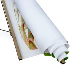 Stoffbild - Vintage Illustration Tropische Blüten III In Grün -Heimdekoration wallart stoffbild vintage illustration tropische bluten iii in grun 5