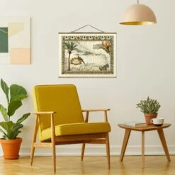 Stoffbild - Vintage Tropische Landkarte Westindien In Grün 10 Stoffbild - Vintage Tropische Landkarte Westindien In Grün -Heimdekoration wallart stoffbild vintage tropische landkarte westindien in grun 2