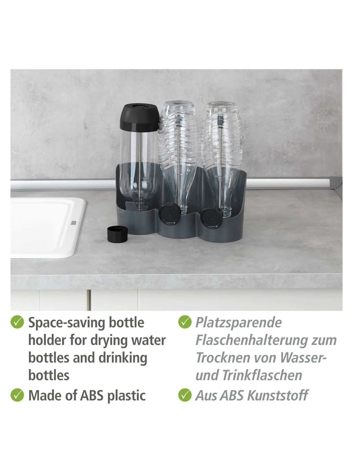 Wenko Flaschenhalter Filia In Grau 14 Wenko Flaschenhalter Filia In Grau – Bild 12