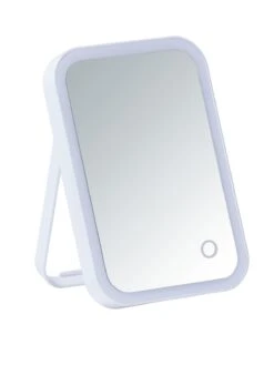 Wenko LED Kosmetik-Standspiegel Arizona In Weiß -Heimdekoration wenko led kosmetik standspiegel arizona in weiss 3