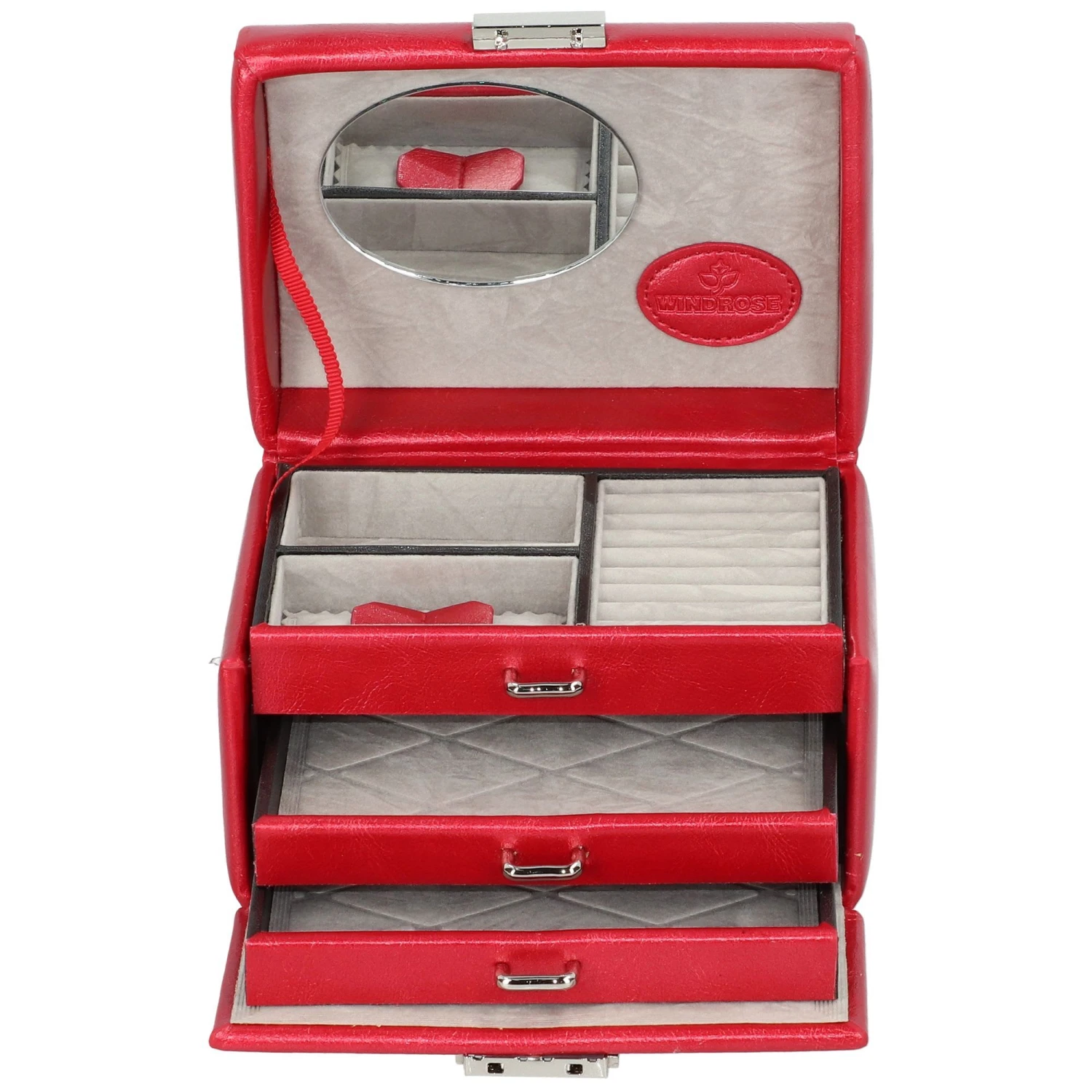 Shine Schmuckkoffer 16 Cm In Rot 7 Shine Schmuckkoffer 16 Cm In Rot – Bild 5