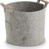 Aufbewahrungskorb In Grau - (H)28 X Ø 31 Cm -Heimdekoration zeller aufbewahrungskorb in grau h 28 x o 31 cm