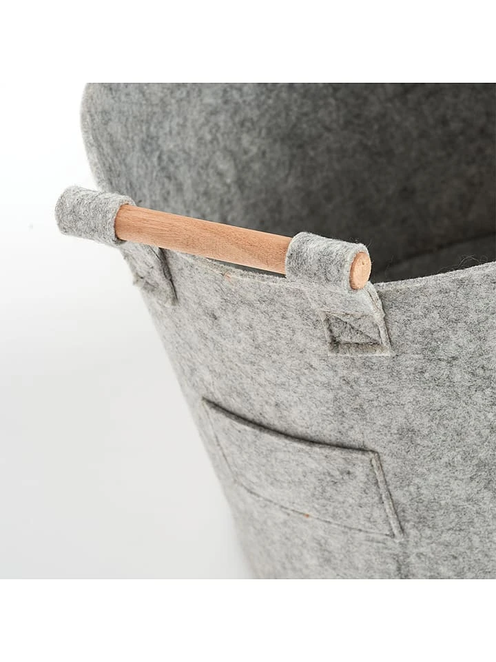 Aufbewahrungskorb In Grau - (H)28 X Ø 31 Cm 5 Aufbewahrungskorb In Grau - (H)28 X Ø 31 Cm – Bild 3